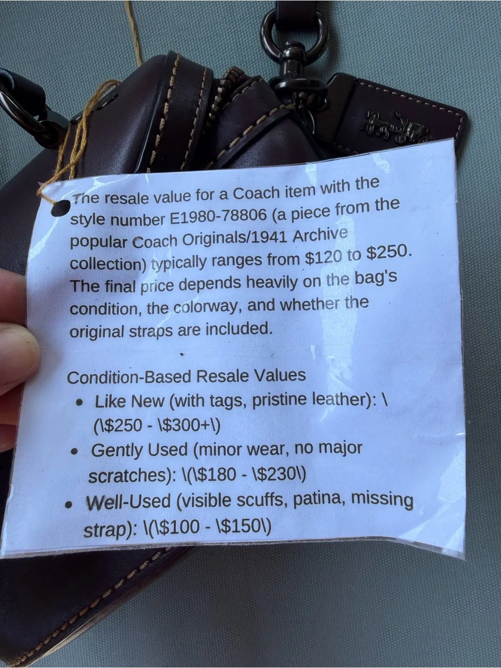 Coach Trail Bag